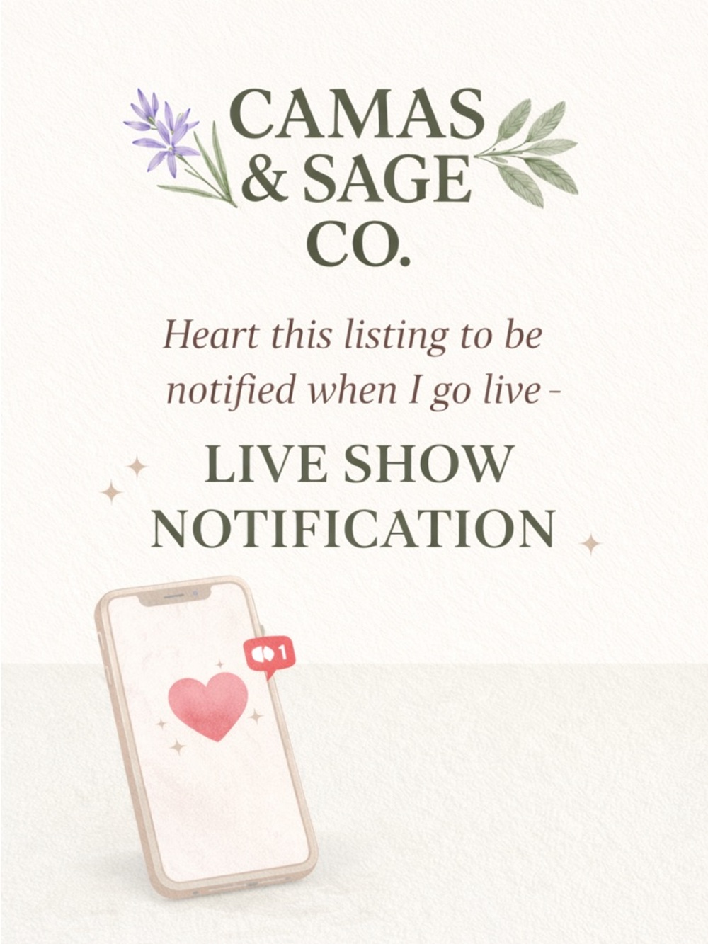 Please heart this post to be notified when I go live :)